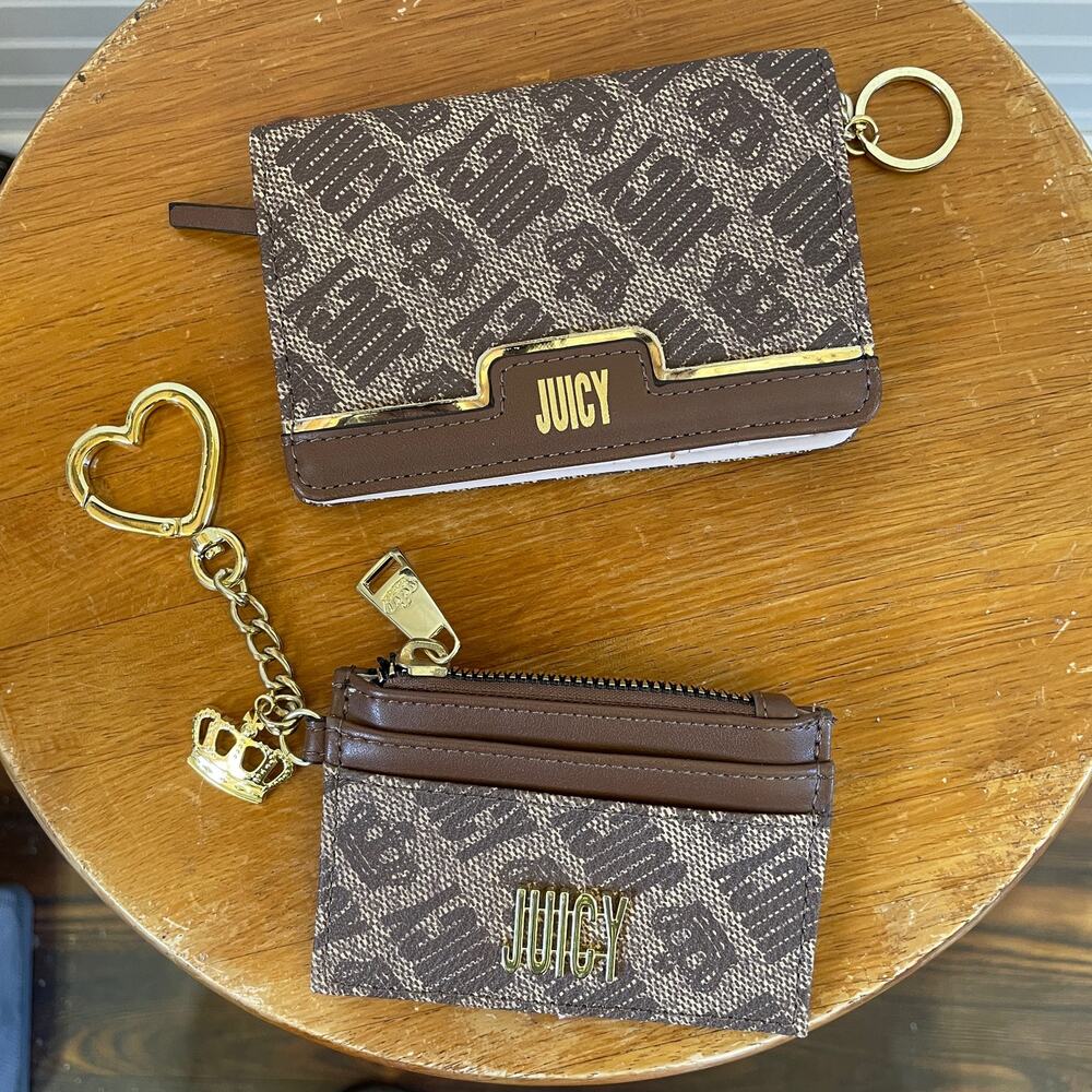 Juicy Couture Two Piece BiFold Wallet & Card Coin Purse